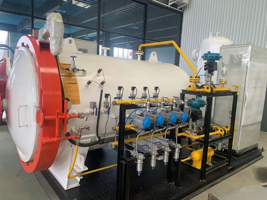 0.8MPa 600mm ব্যাস টাচ স্ক্রিন গাড়ির যন্ত্রাংশ যেমন বোনেট রুফ পিএলসি নিয়ন্ত্রণ শিল্প ছোট কম্পোজিট অটোক্লেভ পরীক্ষাগারের জন্য