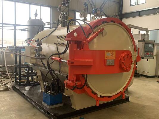 সিস্টেম কার্বন ফাইবার ওভেন ইন্ডাস্ট্রিয়াল কম্পোজিট কার্বন ফাইবার অটোক্লেভ উচ্চ তাপমাত্রা এবং চাপ প্রতিরোধী উপাদান